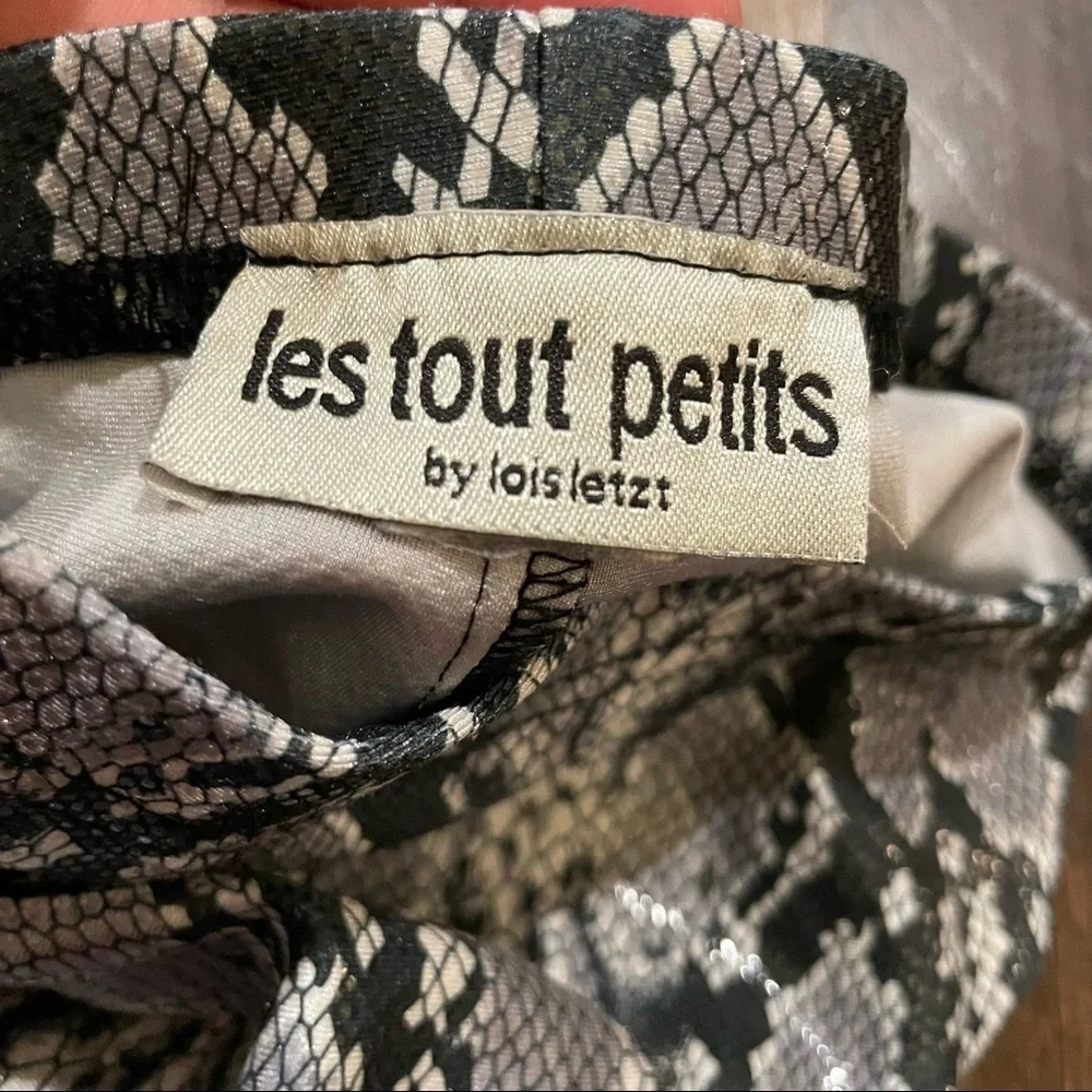 Les Tout petits faux snakeskin pants leggings size 5